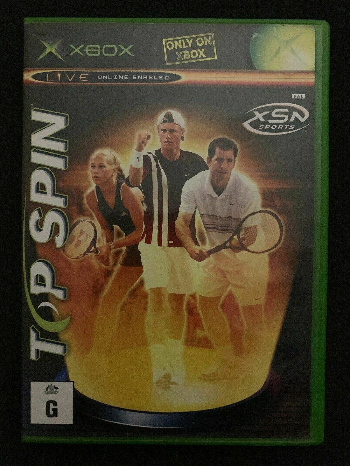Top Spin (Microsoft Xbox, 2003) PAL with Manual