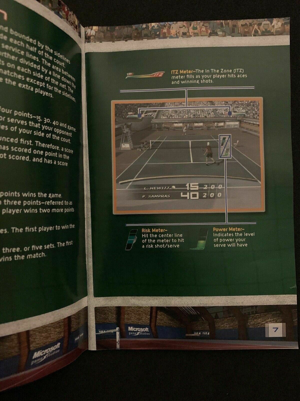 Top Spin (Microsoft Xbox, 2003) PAL with Manual