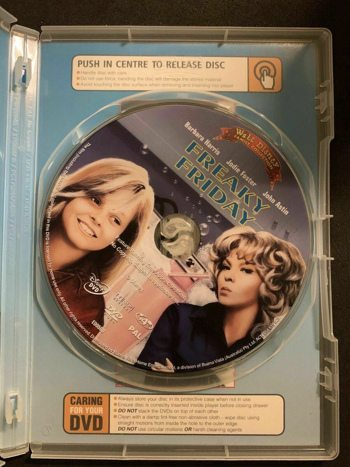Freaky Friday (DVD, 1976) Barbara Harris, Jodie Foster. Region 4