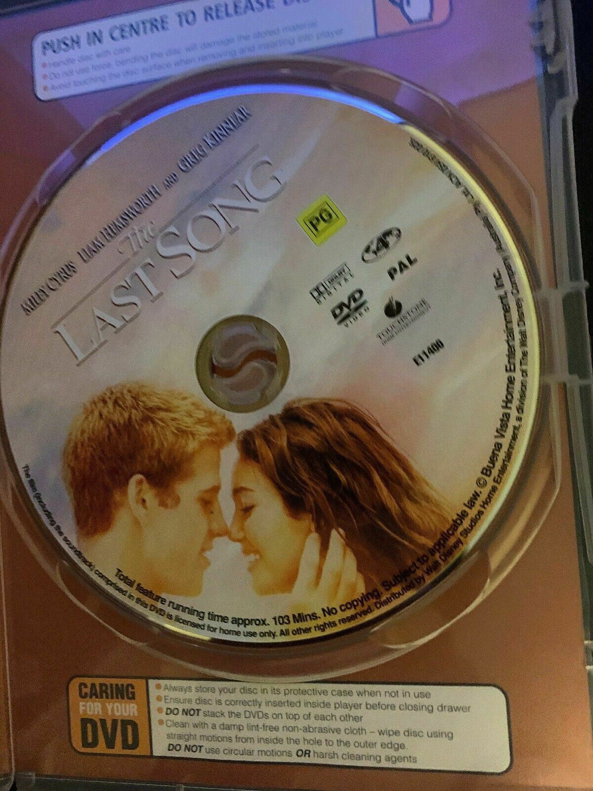 The Last Song (DVD, 2010) Liam Hemsworth, Miley Cyrus