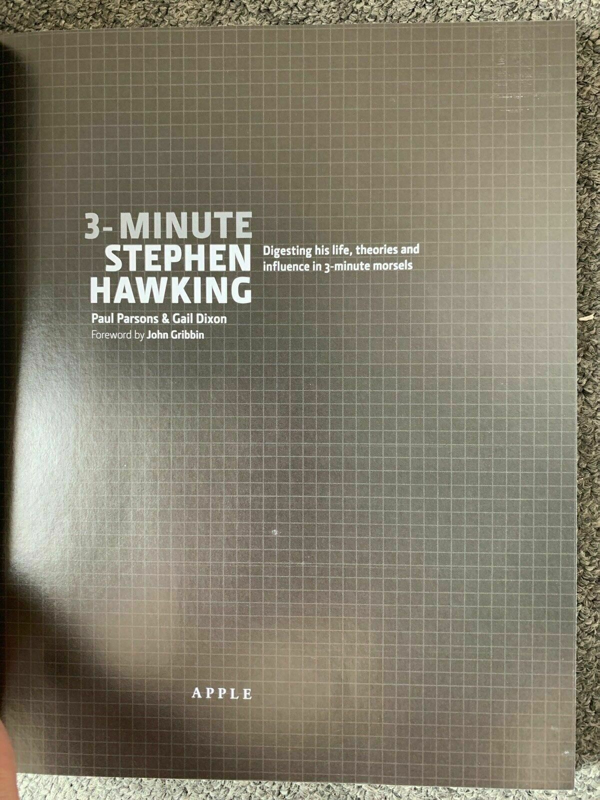 3-Minute Stephen Hawking - Paul Parsons & Gail Dixon (Hardcover, 2012)