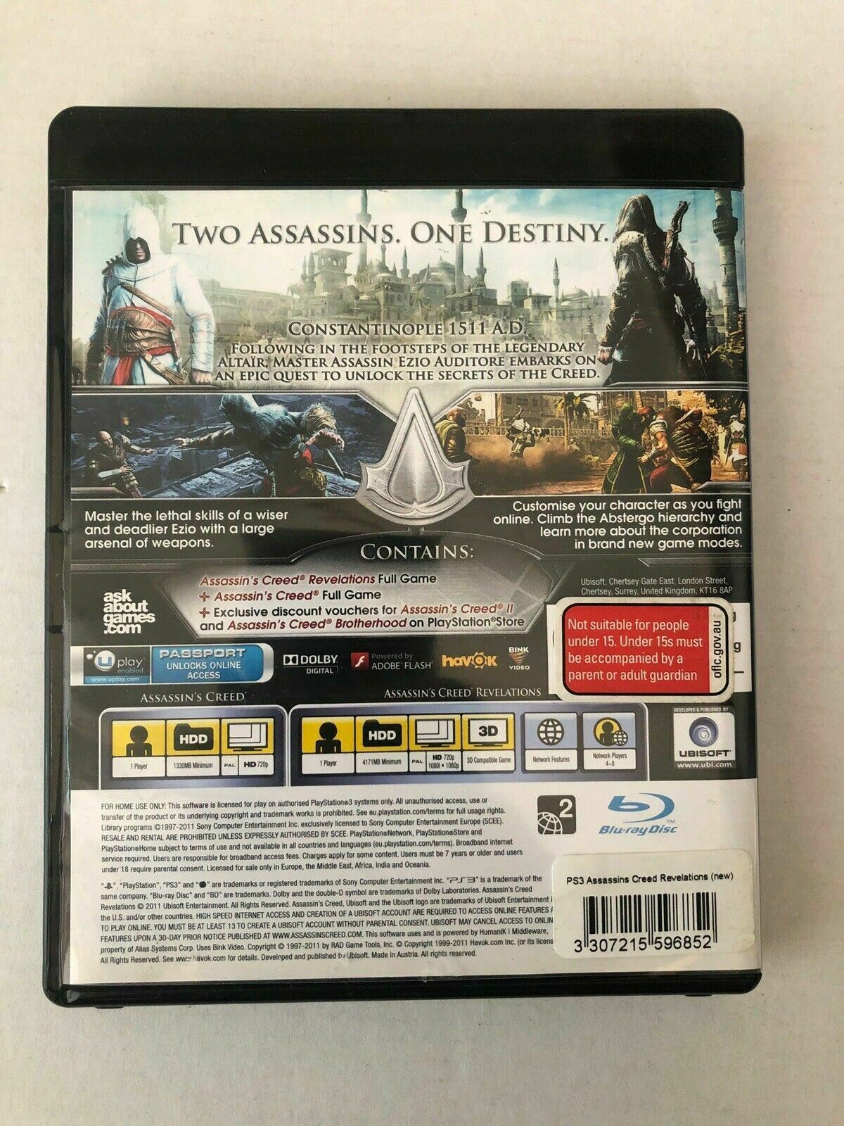 Assassins Creed Revelations - Sony Playstation 3 Game