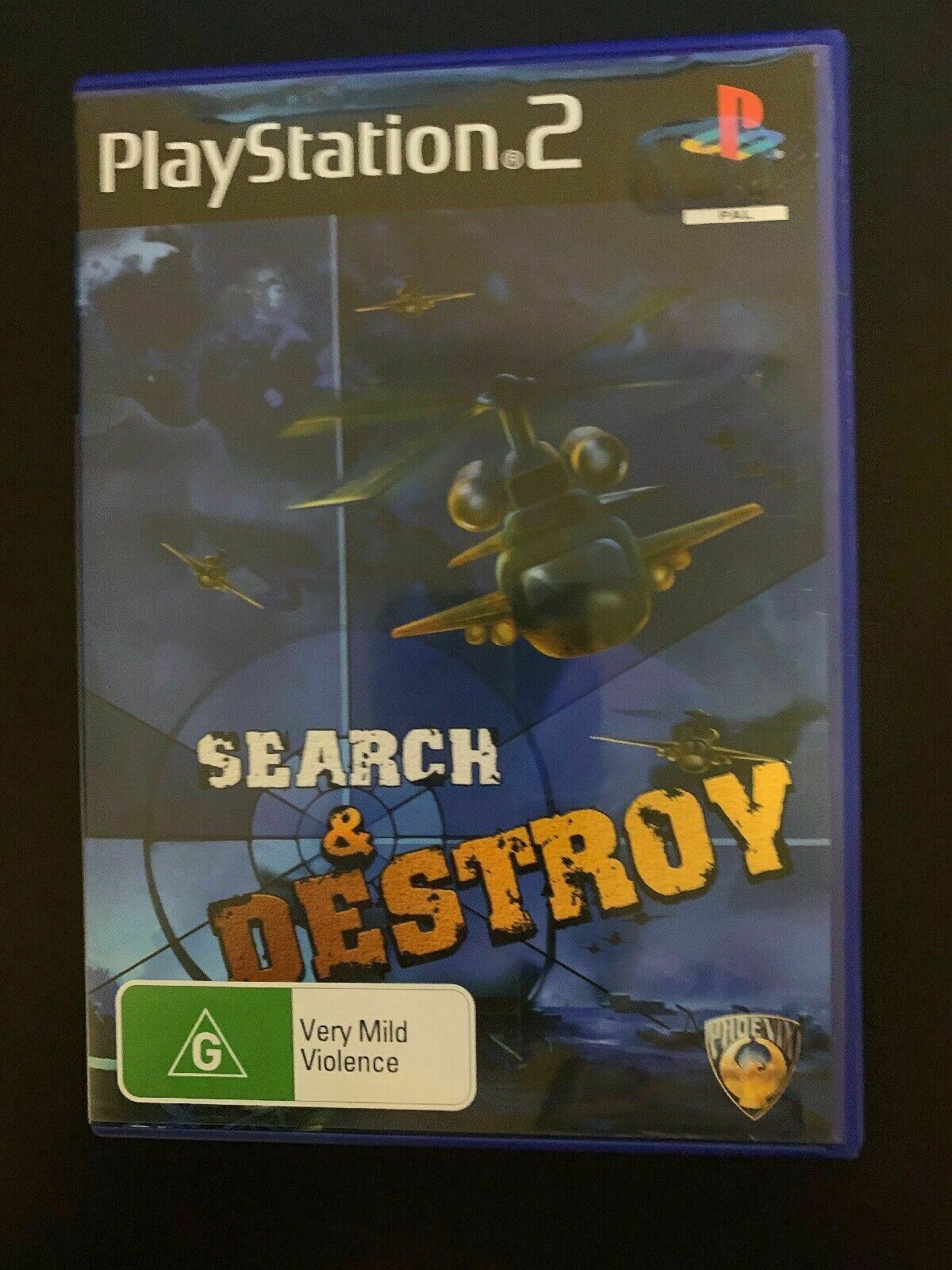 Search & Destroy (PS2) - Manual Included - Blue Disc - Top Down Plane Combat