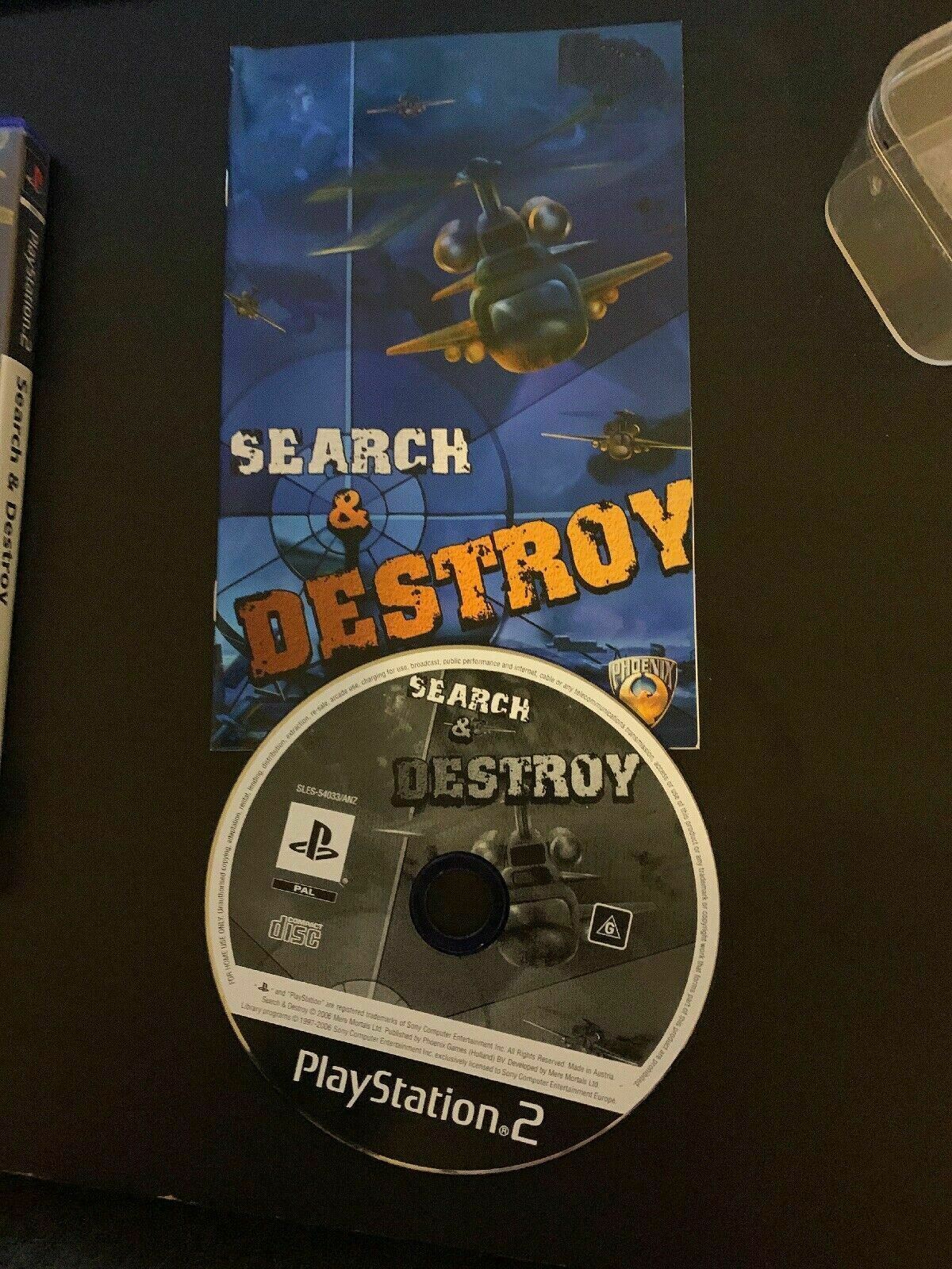 Search & Destroy (PS2) - Manual Included - Blue Disc - Top Down Plane Combat