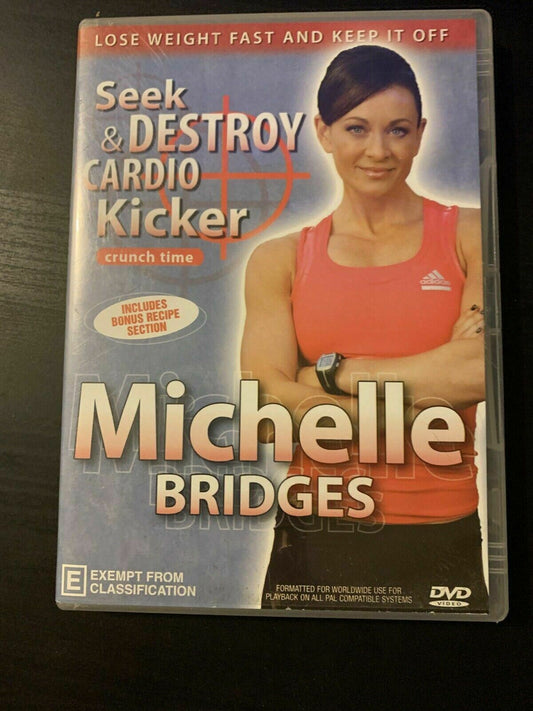 Michelle Bridges Crunch Time Seek & Destroy Cardio Kicker (DVD, 2009) Weightloss