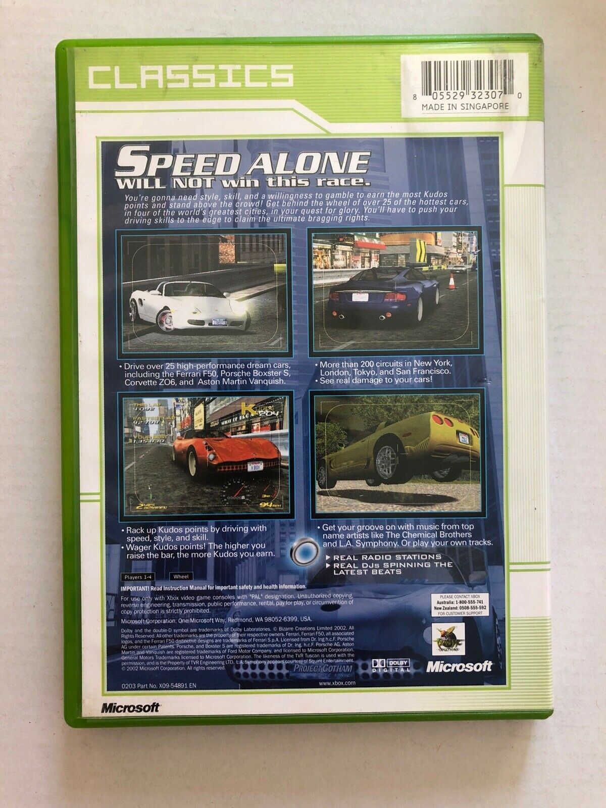 Project Gotham Racing - Microsoft Xbox Original PAL Game