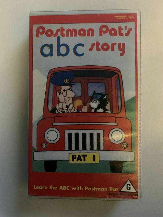 RARE 'Postman Pat's ABC Party' VHS Pal VIDEO Tape CASSETTE 1990 ~ EC