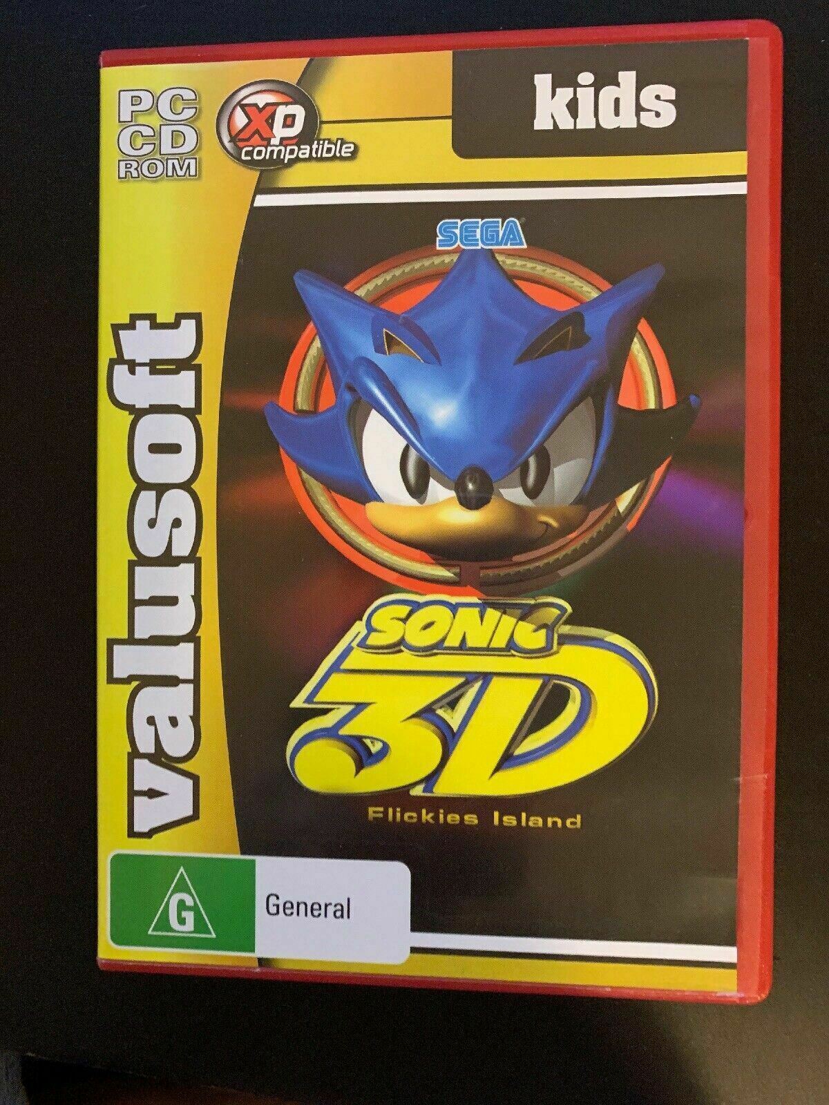 Sonic 3D Flickies Island PC CDROM 2005 Sega