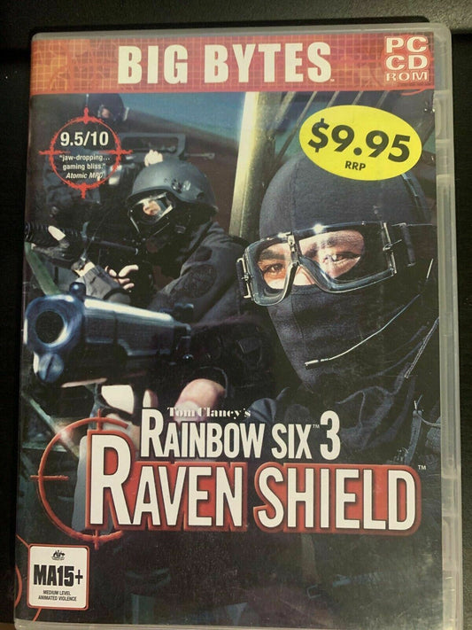 Tom Clancy's Rainbow Six 3 Raven Shield PC CDROM Game Clancys