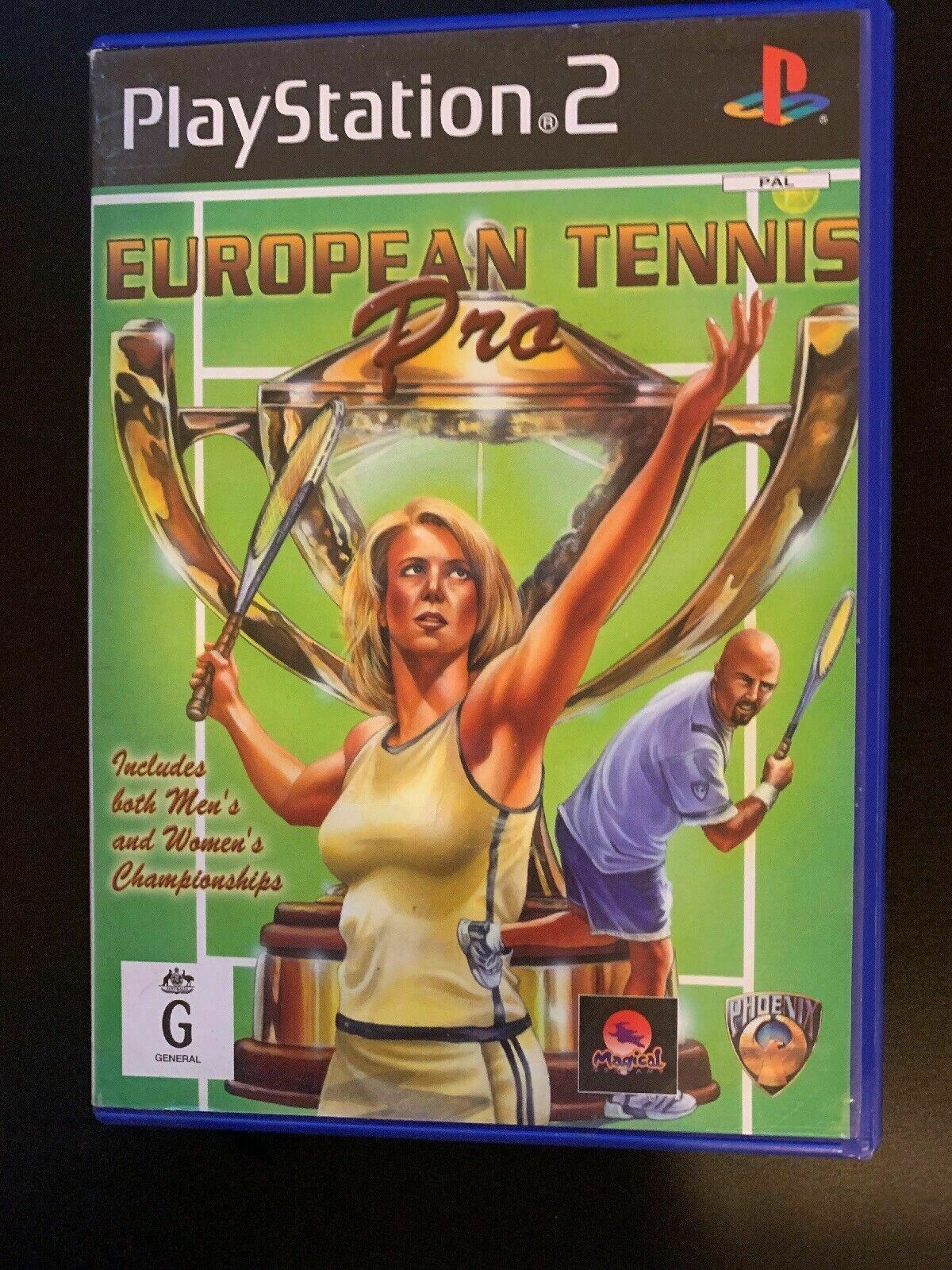European Tennis Pro - Sony PlayStation PS2 PAL Game
