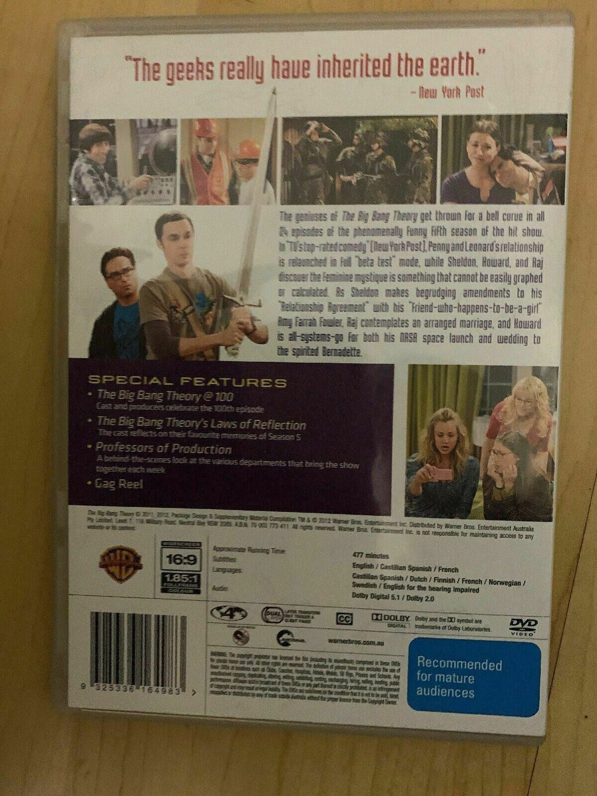 THE BIG BANG THEORY - Season 5 DVD