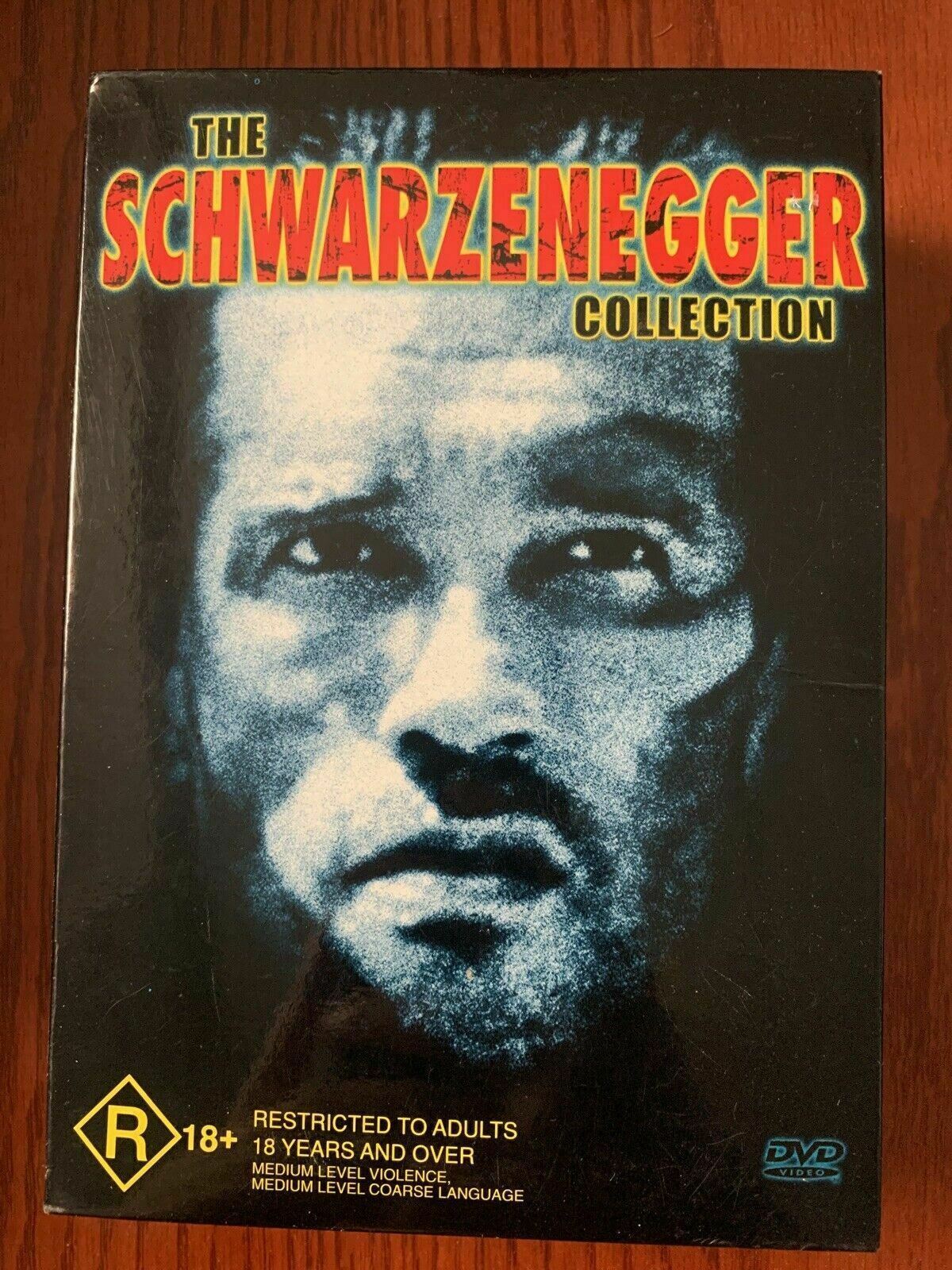 Arnold Schwarzenegger Collection (DVD, 3-Disc Set) Conan, Predator, Commando