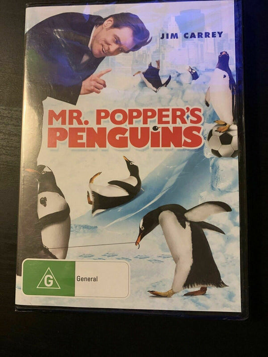 *New Sealed* Mr. Popper's Penguins (DVD, 2011) Jim Carrey. Region 4