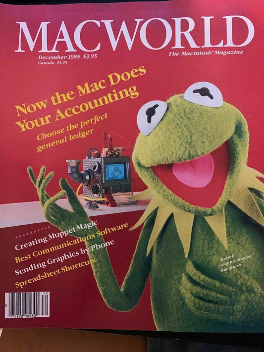 Macworld December 1985 The Macintosh Magazine Kermit And His Muppet Macintosh