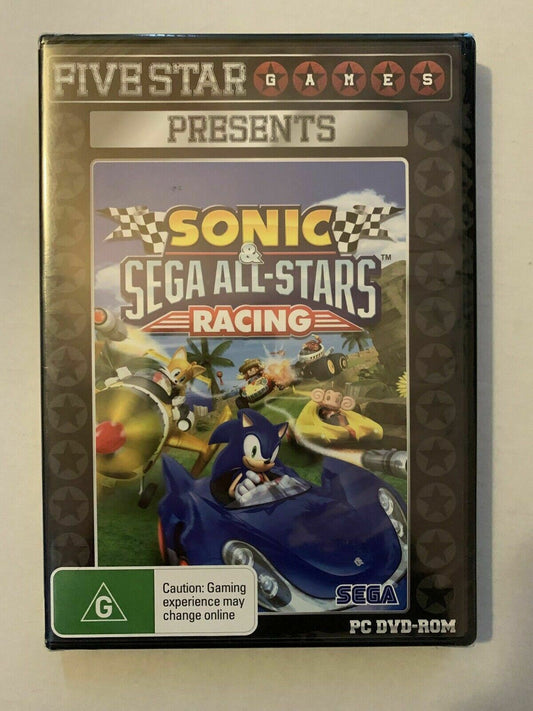 *New Sealed* Sonic & Sega All-Stars Racing - PC DVD-ROM Windows Game