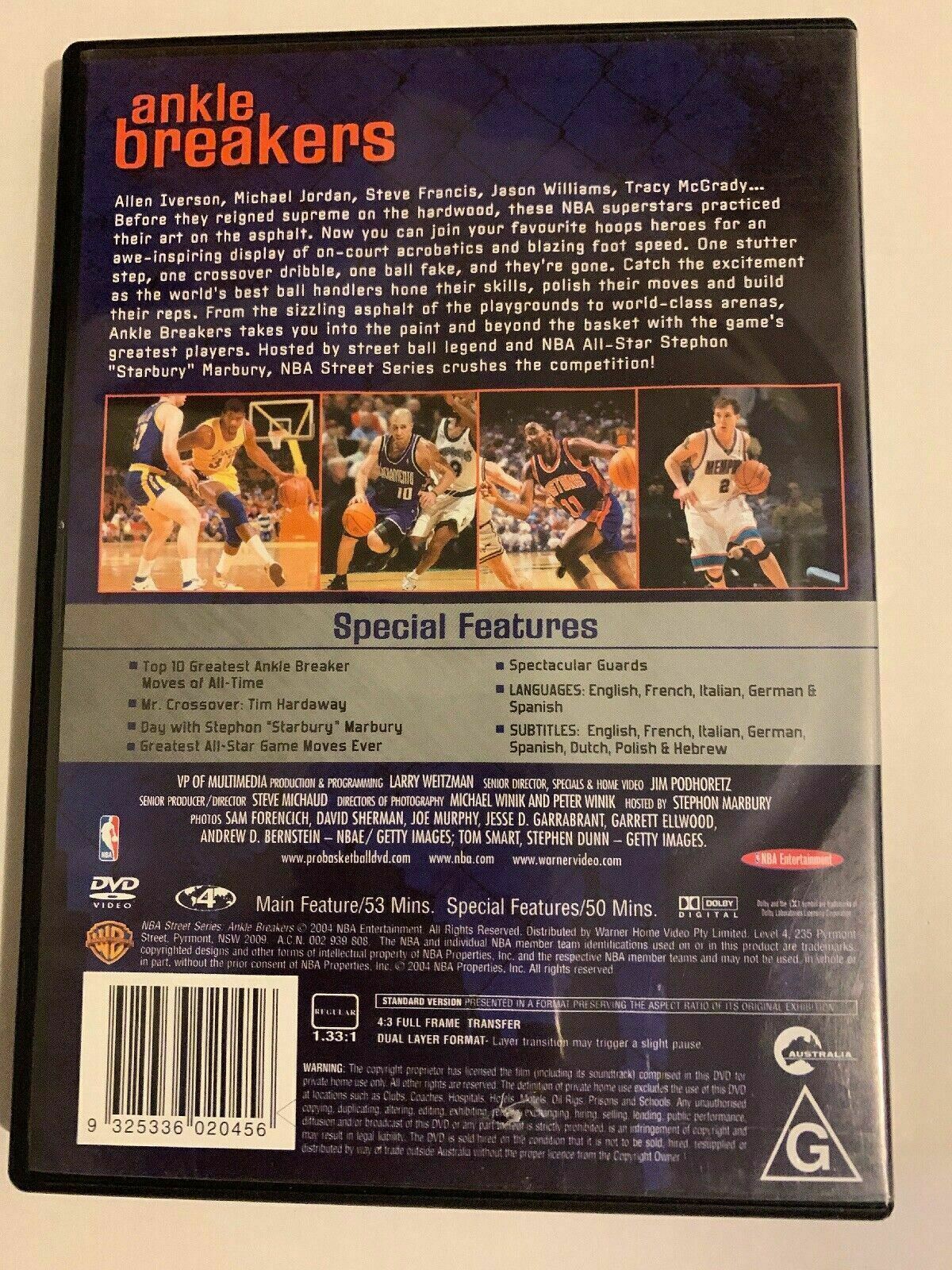 NBA DVD Series - NBA 100 Greatest Plays, Ankle Breakers Vol 1 Dunks! Vol 1 & 2
