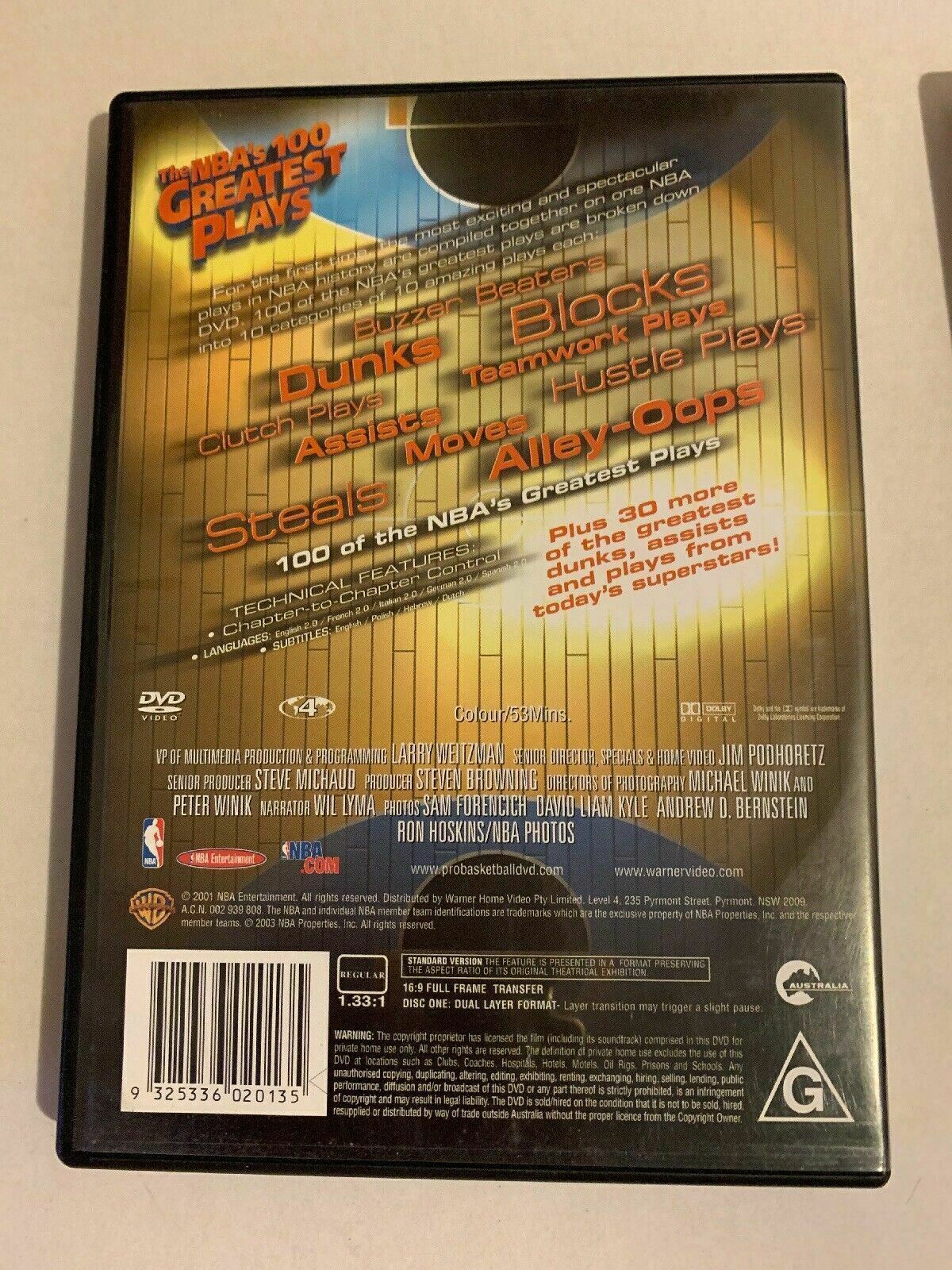 NBA DVD Series - NBA 100 Greatest Plays, Ankle Breakers Vol 1 Dunks! Vol 1 & 2