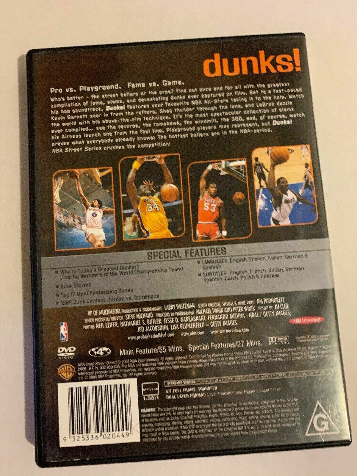 NBA DVD Series - NBA 100 Greatest Plays, Ankle Breakers Vol 1 Dunks! Vol 1 & 2