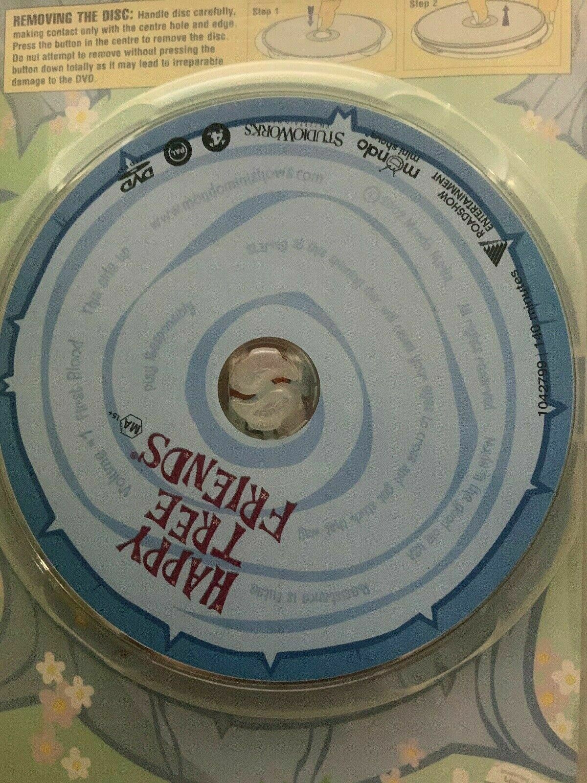 HAPPY TREE FRIENDS : First Blood - Vol 1. DVD 2002 Animated Comedy Series. [SBS]