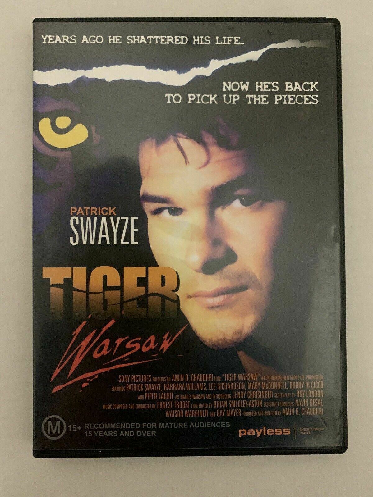 Tiger Warsaw (DVD, 1988) Patrick Swayze. All Regions