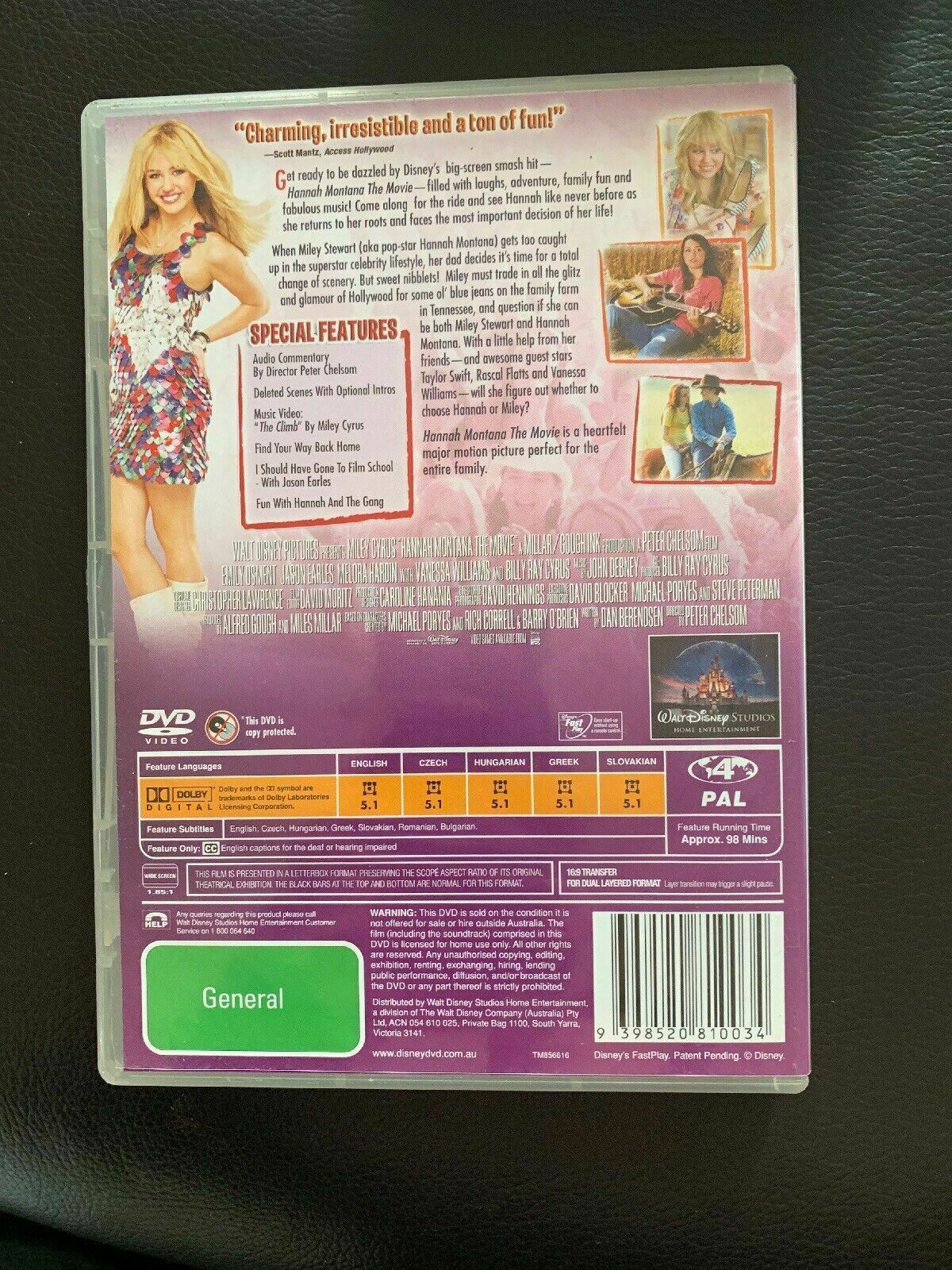 Hannah Montana - The Movie (DVD, 2009)