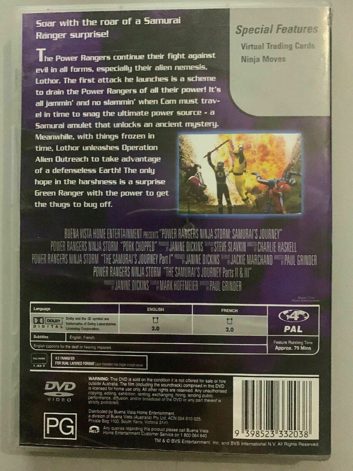 Power Rangers - Ninja Storm - Samurai's Journey (DVD, 2004)