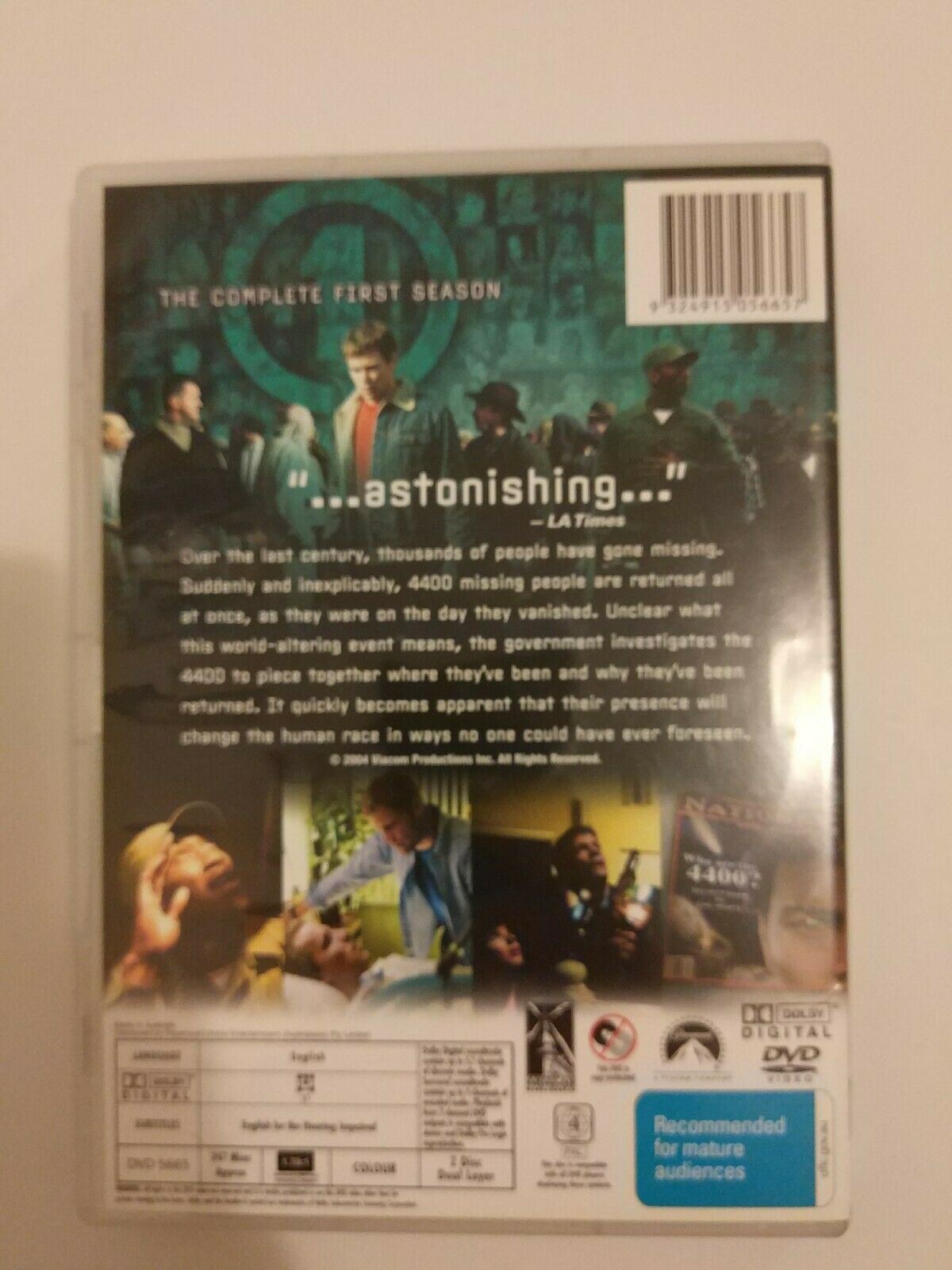 The 4400 : Season 1 (DVD, 2005, 2-Disc Set) Region 4