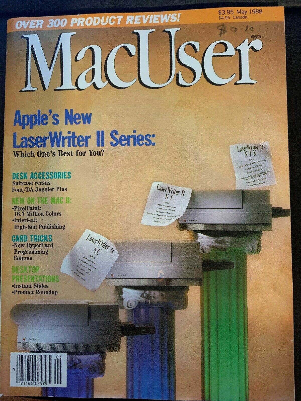 MacUser May 1988 Vintage Magazine Apple's New LaserWriter II Series ...