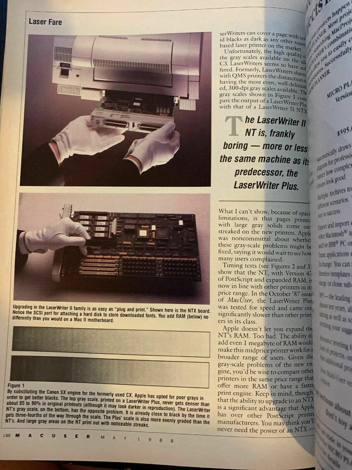 MacUser May 1988 Vintage Magazine Apple's New LaserWriter II Series
