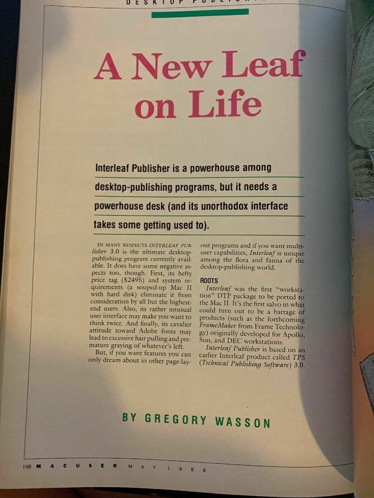 MacUser May 1988 Vintage Magazine Apple's New LaserWriter II Series