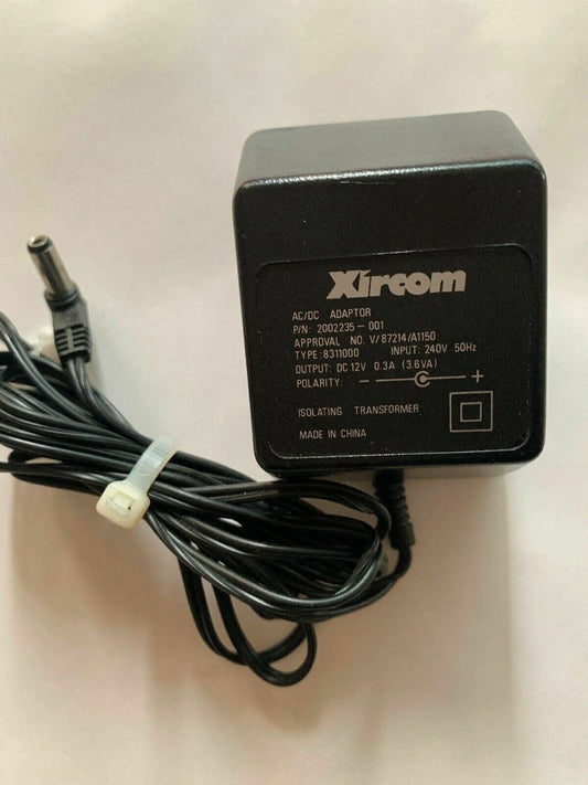 Genuine Xircom AC Adapter 2002235-001 Approval No V/87214/A1150