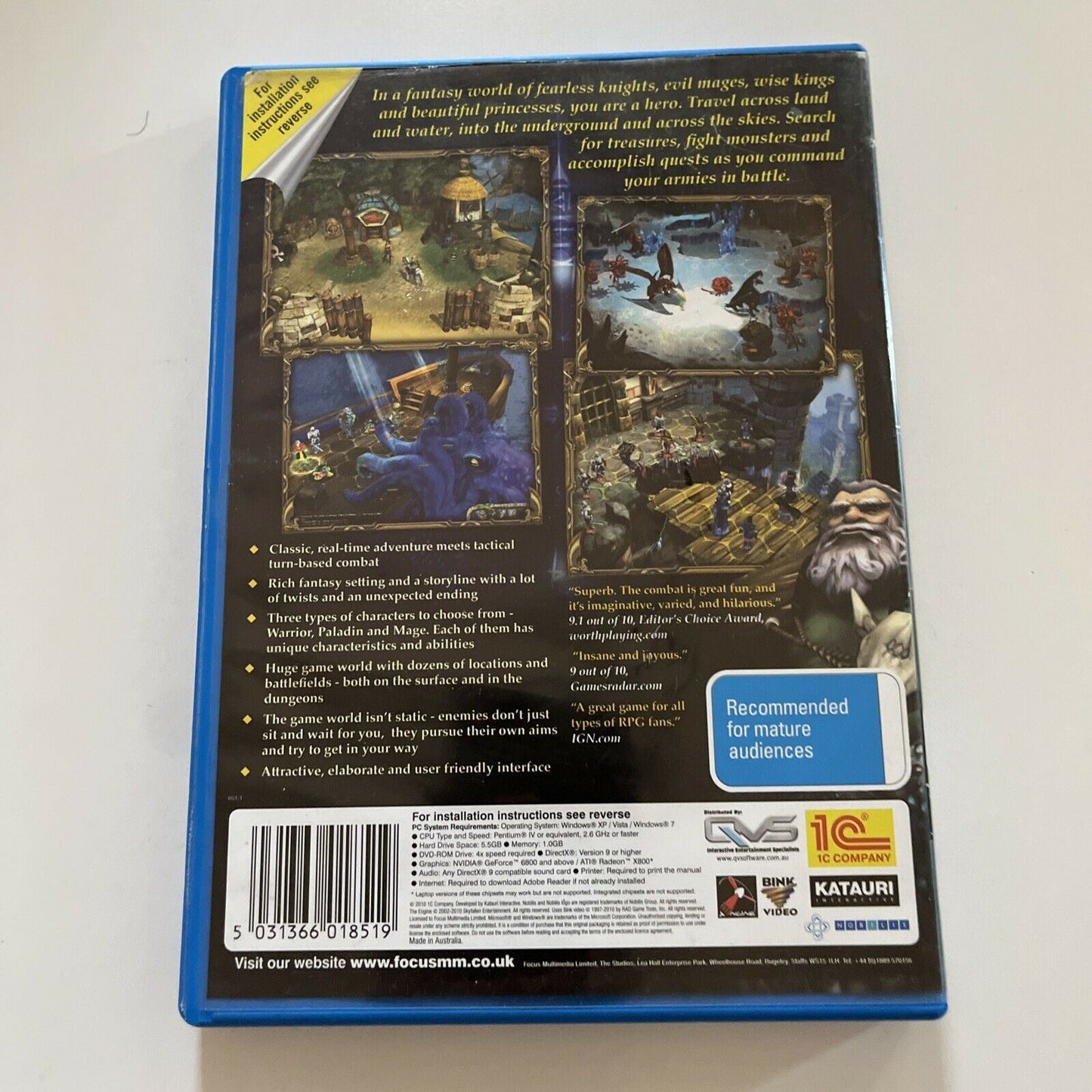 King's Bounty: The Legend - PC Tactical Role Playing Strategy Windows GAME