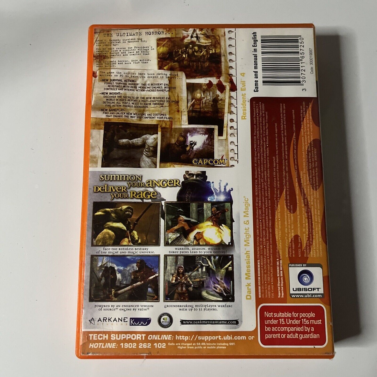 Resident Evil 4 & Dark Messiah of Might and Magic PC DVD