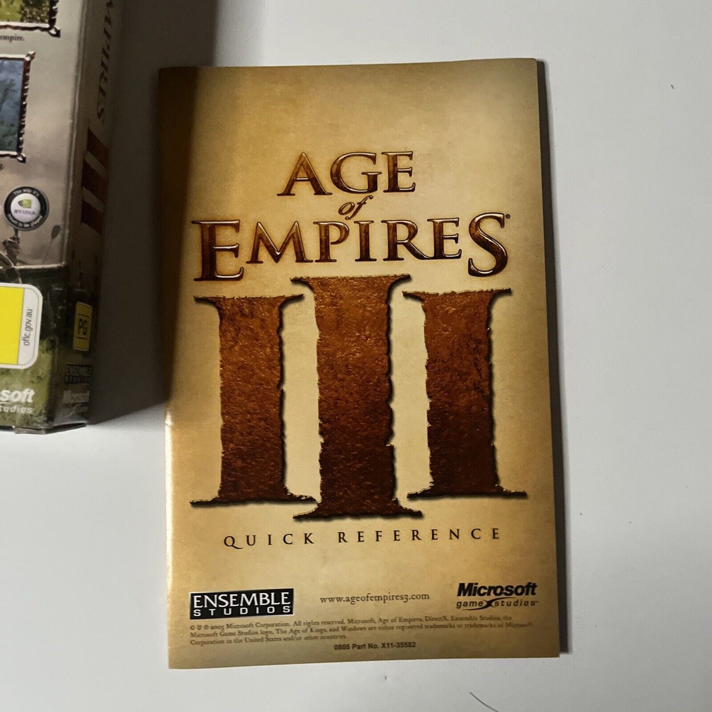 Age of empires III 3 game (Complete) PC windows 3 Disc set With product key