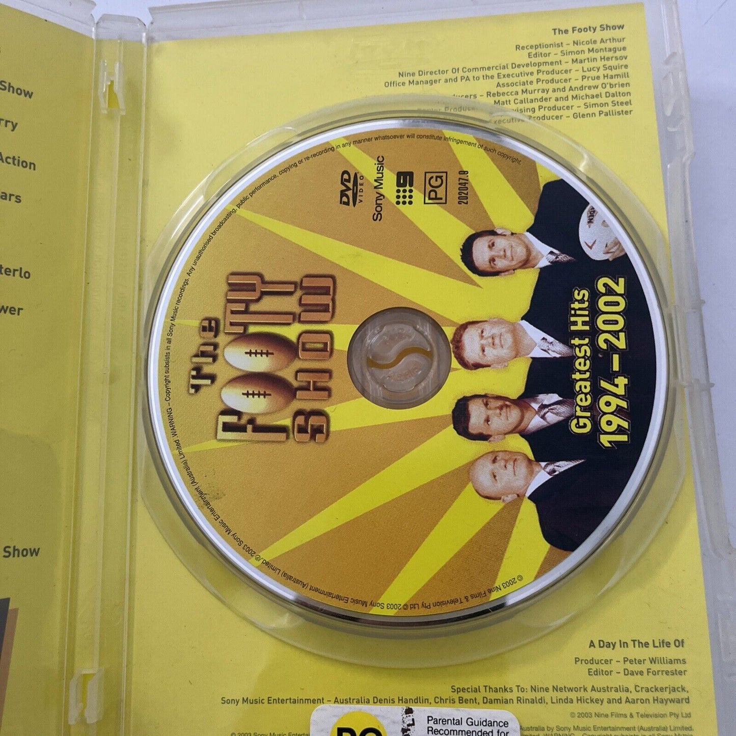 The Footy Show - Greatest Hits 1994-2002 (DVD, 2002) All Regions