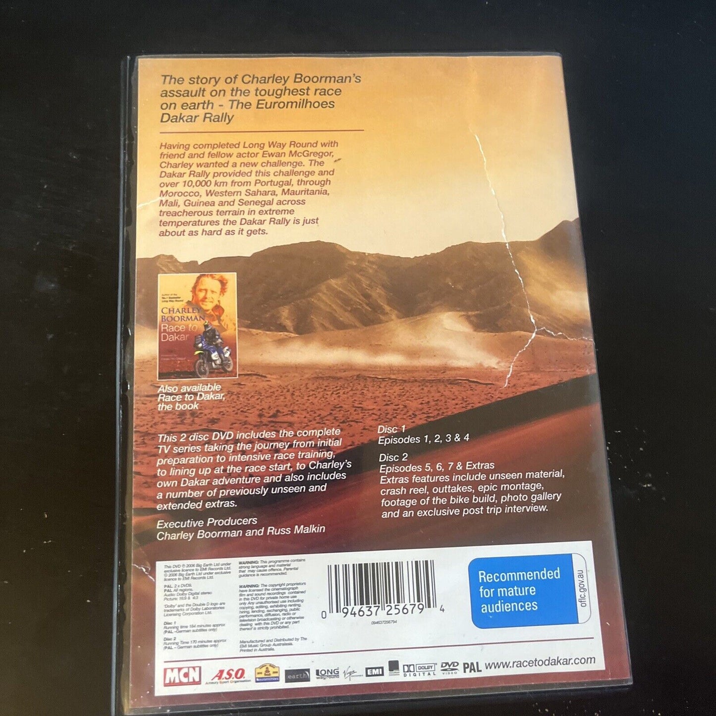 Charley Boorman - Race To Dakar (DVD, 2006, 2-Disc) All Regions