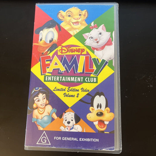 Disney Family Entertainment Club - Limited Edition Video Vol 2 VHS PAL