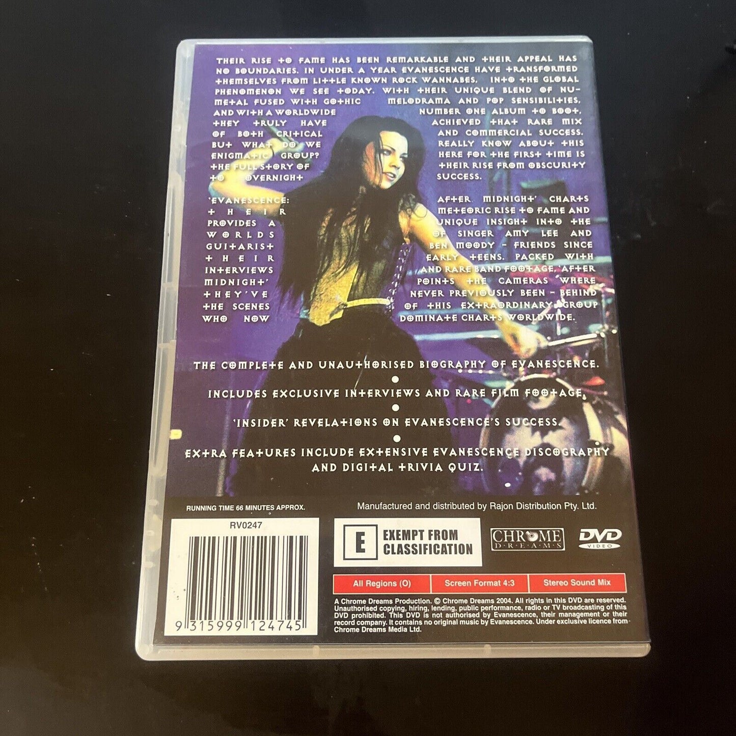 Evanescence - After Midnight (DVD, 2004) All Regions