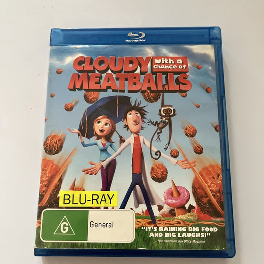 Cloudy With A Chance Of Meatballs (Blu-ray, 2009) All Regions