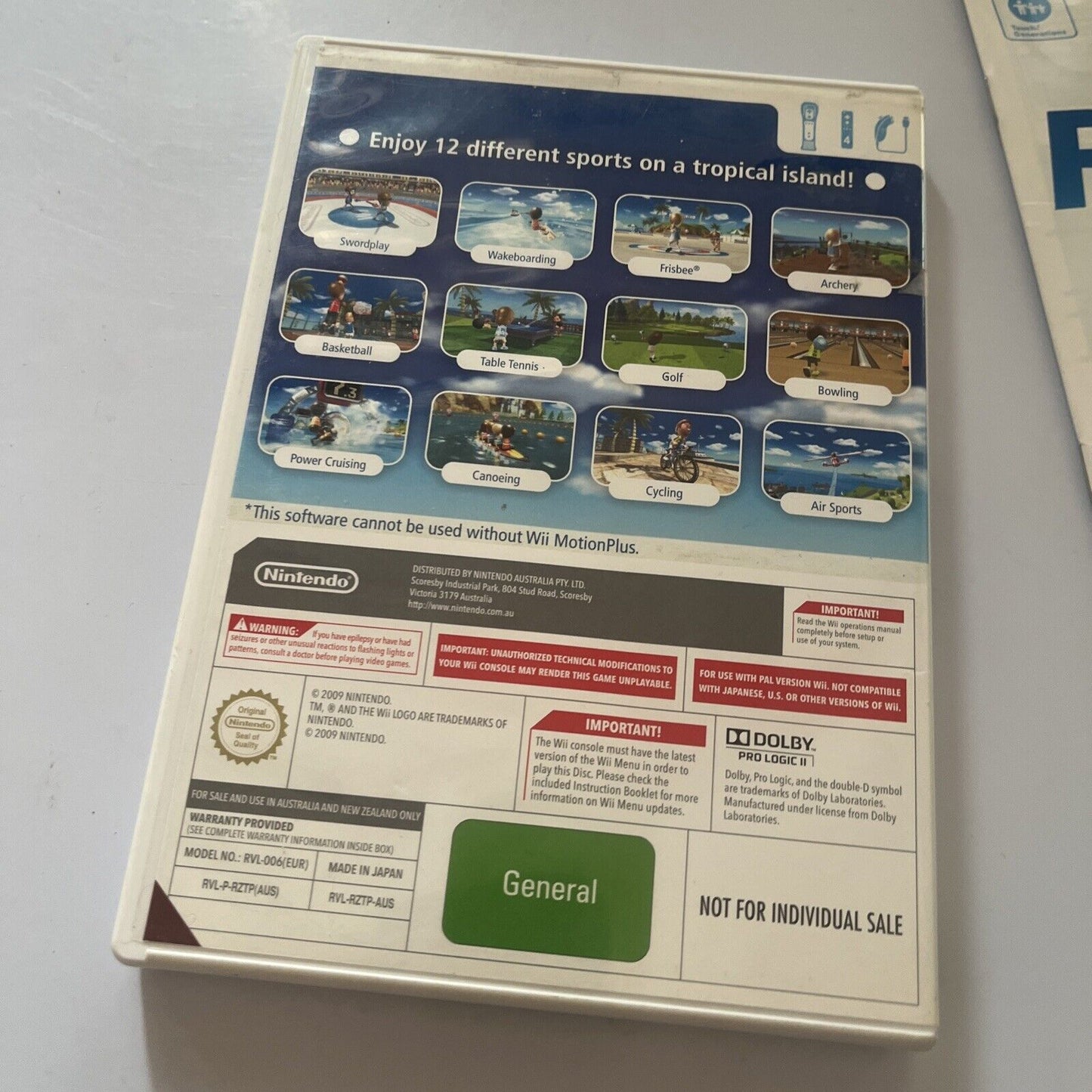 Wii Sports Resort - Nintendo Wii With Manual PAL