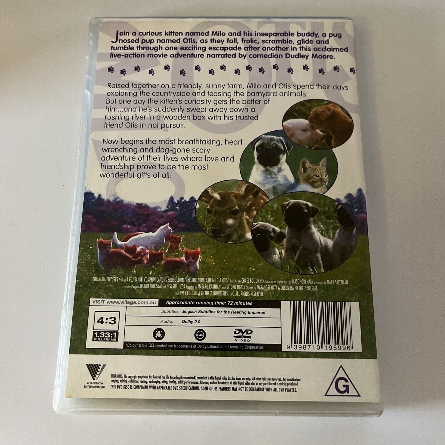 The Adventures Of Milo And Otis (DVD, 1989)  Region 4