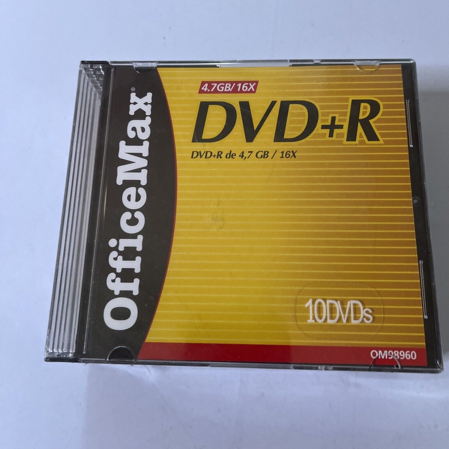 *New Sealed* OfficeMax DVD+R 4.7GB 10-Blank DVDs
