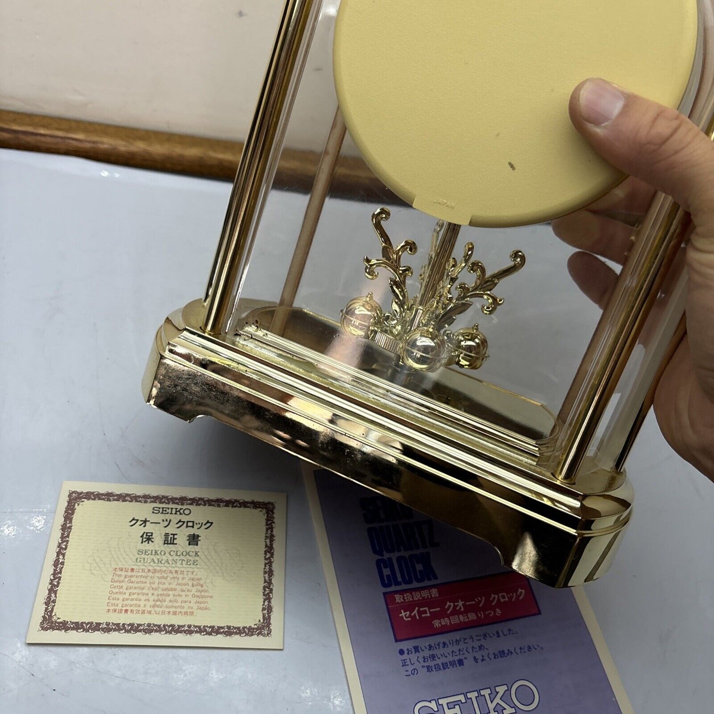 Seiko Quartz Table Clock QZ407T Made In Japan 1989