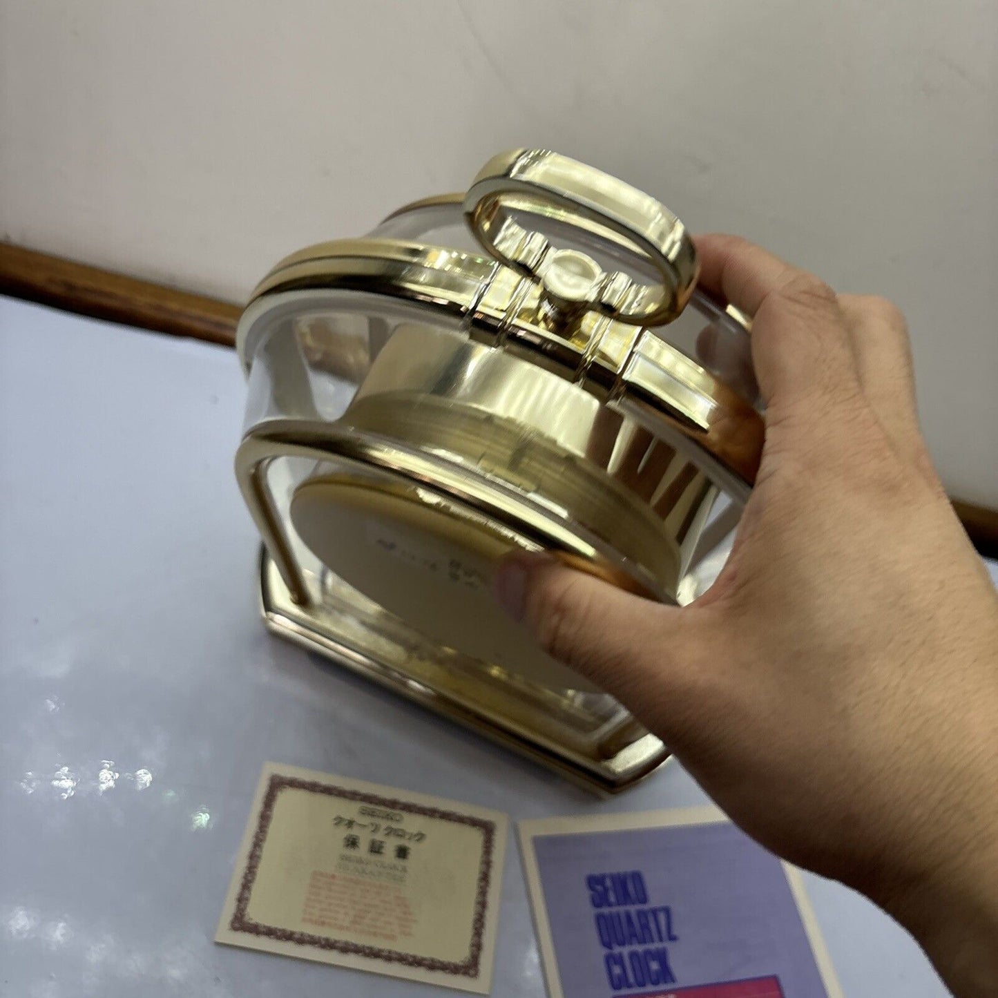 Seiko Quartz Table Clock QZ407T Made In Japan 1989