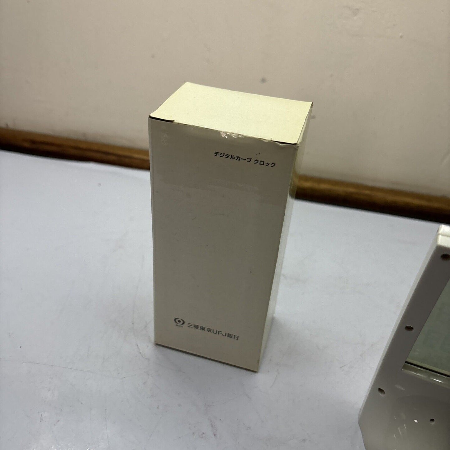 MUFG Table Transparent Clock Alarm *Never Used*