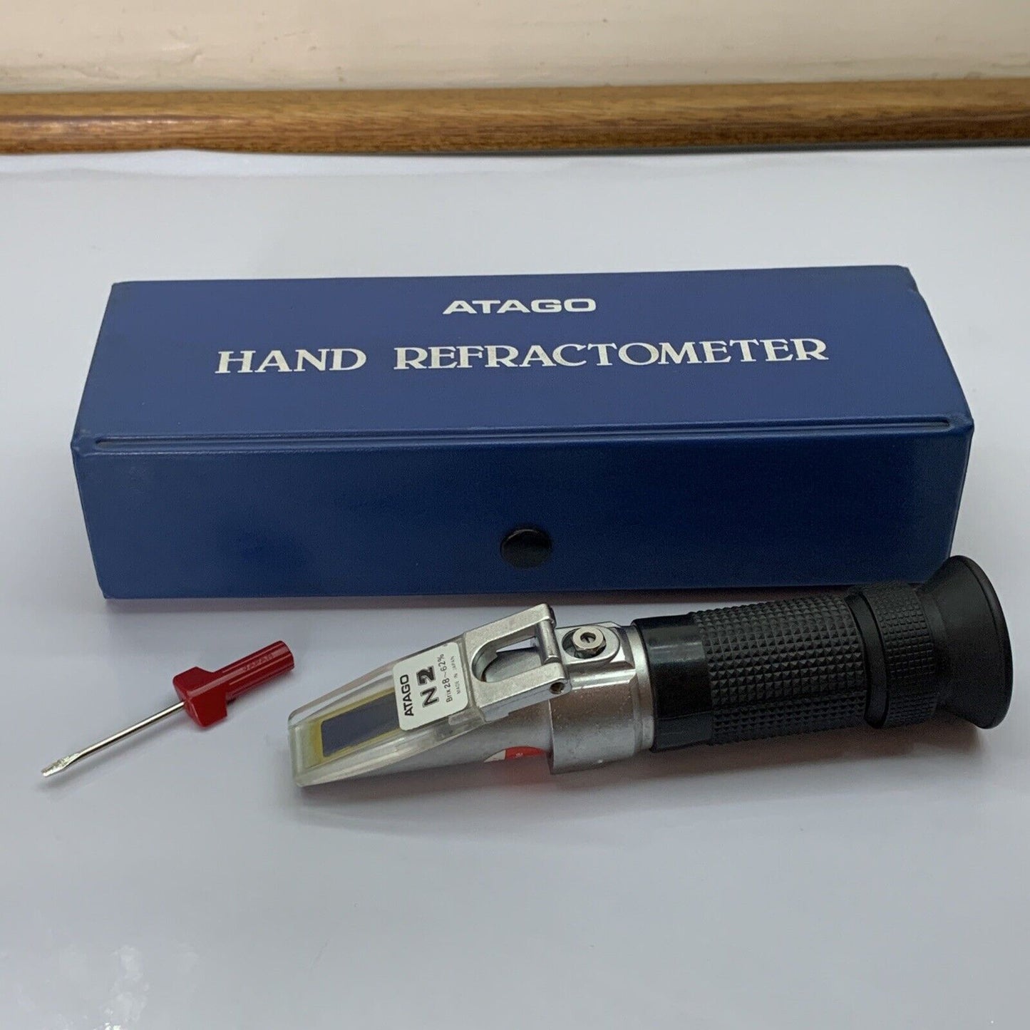 Atago Hand Refractometer N2 Brix 28-62% Made In Japan