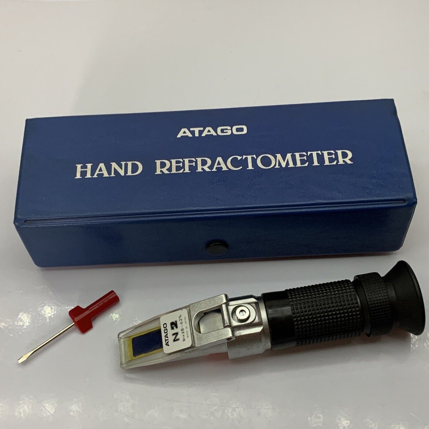 Atago Hand Refractometer N2 Brix 28-62% Made In Japan