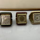 3x Seiko 2 Jewels Windup Pocket Clocks 60's Made In Japan *For Parts Or Repair*