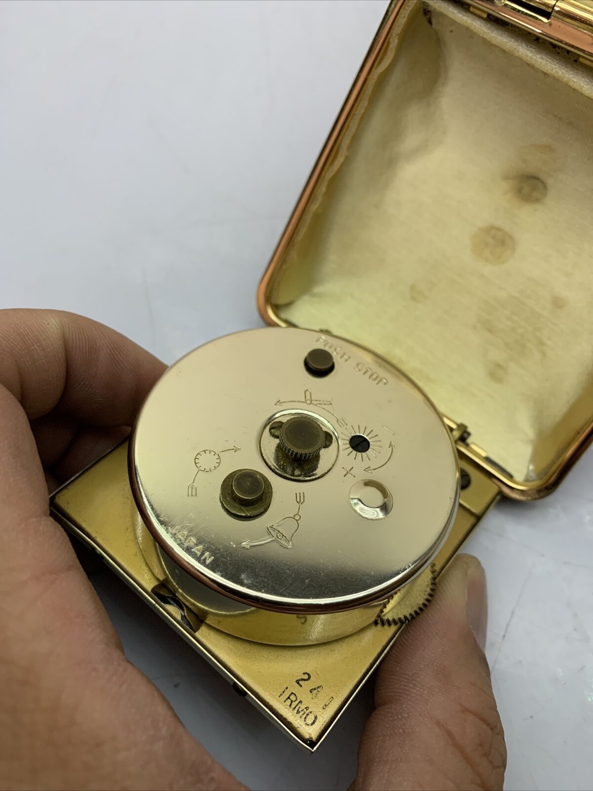 3x Seiko 2 Jewels Windup Pocket Clocks 60's Made In Japan *For Parts Or Repair*