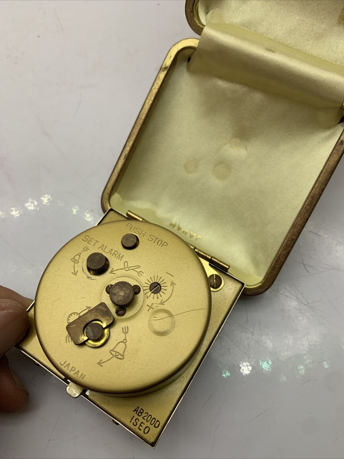 3x Seiko 2 Jewels Windup Pocket Clocks 60's Made In Japan *For Parts Or Repair*